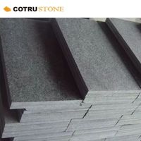 Dalles de granit naturel noir G684 pour revêtement mural extérieur et pavage