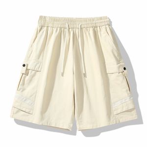 Pantalones cortos japoneses con logotipo personalizado para hombre, novedad de verano, pantalones casuales rectos holgados con múltiples bolsillos, moda popular 2025 genial - Product Image 4