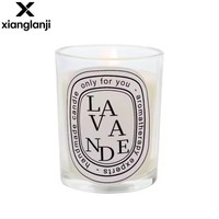 Bougies parfumées de luxe en verre, personnalisables avec étiquette privée, coffret cadeau de Thanksgiving, bougies artisanales en cire de soja longue durée, vente en gros