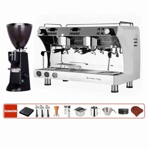 Machine à café italienne professionnelle de haute qualité, semi-automatique, deux machines à expresso automatiques - Product Image 5
