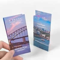 Brochures pliables pour entreprises, sur mesure et en gros, impression couleur, dépliants marketing à trois volets