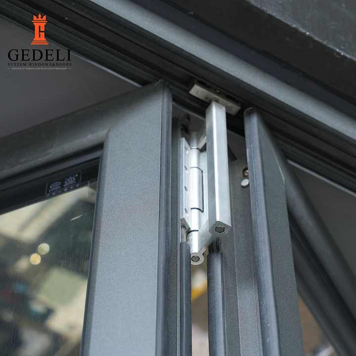 Top Quality Security Aluminum Sliding Folding Doors Multi Panel Folding