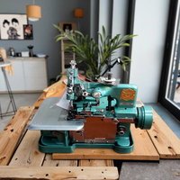 Machine à coudre surjeteuse plate à une aiguille RB 3 fils 220V, mini, domestique, vitesse moyenne avec moteur