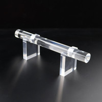 Support de Présentation de Bijoux Haut de Gamme en Acrylique Transparent avec Logo Personnalisé, Présentoir Détachable Double Usage pour Bracelets et Montres