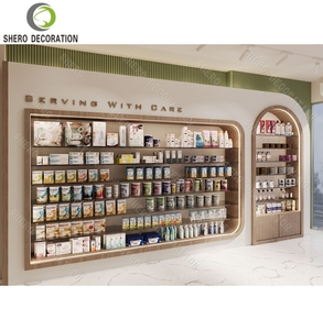 Pharmacy Cosmetics Display <b>Cabinet</b> Skincare Showcase Stand Dermo-Cosmetics Shelf for Drug Store Beauty Interi - Product Image 5