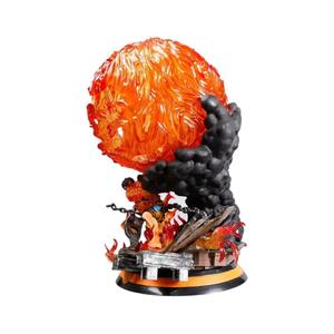 Venta al por mayor 56CM Anime 1 pieza Ace Fireball gran estatuilla estatua modelo PVC figuras <span class=keywords><strong>de</strong></span> juguete con luz - Product Image 5