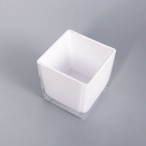 Vente en gros de pots en verre vides transparents carrés, utilisation <span class=keywords><strong>pour</strong></span> la décoration de la maison, conteneur <span class=keywords><strong>pour</strong></span> la <span class=keywords><strong>fabrication</strong></span> de bougies - Product Image 6