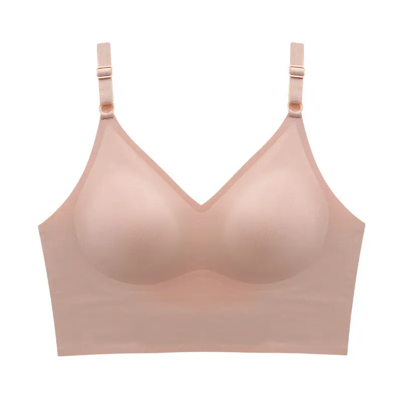 Custom Seamless Large Size Traceless U-Shaped Back Bra Without Steel Ring Summer Thin Style Large Chest Extra Breasts 6XL
