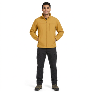 Custom Logo Men's Zipper Softshell Jacket <b>Waterproof</b> Coat Men Outdoor Jackets Winter <b>Warm</b> Outdoor Jackets For Men - Product Image 1
