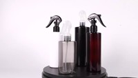 Botol Semprot Silinder Abu-abu Grosir Pabrik, Isi Ulang, Semprotan Kontinu, Bahan PET, Tutup Mudah Dibuka, Kepala Pemicu untuk Lotion Cair