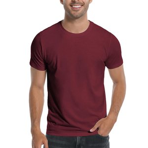 T-shirt pour homme en coton biologique 100% personnalisable, super grand, blanc, noir, absorbant la transpiration, uni, tricoté, ample, uni - Product Image 4