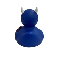 Assortiment en gros de mini canards en caoutchouc PVC personnalisés, jouets de bain flottants pour bébé, petits canards en vinyle jaunes avec logo personnalisé