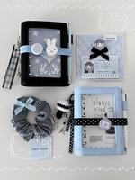 Carnets de budget tri-pliants tendance, couvertures de classeurs A7 personnalisées à anneaux pour feuilles mobiles, journaux, carnets et agendas