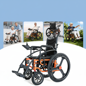 Fauteuil roulant électrique tout-terrain 250W à double moteur, batterie 24V 12Ah, pneus avant 10 pouces/arrière 22 pouces, capacité 100 kg, certifié CE, modèle CHZ500 - Product Image 1