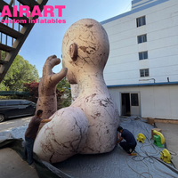 Statue Gonflable Géante en Forme de Buste Humain avec Mains, Idéale pour la Décoration de Galeries, Musées et Festivals