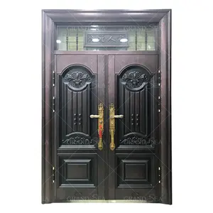 Luxury main entrance two leaf steel security door