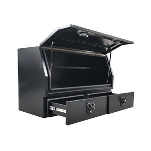 Boîte à outils plate et étanche personnalisée en alliage d'aluminium pour camionnettes, verrous à queue <span class=keywords><strong>de</strong></span> baleine revêtus <span class=keywords><strong>de</strong></span> poudre, étagère amovible prise en charge par les OEM - Product Image 2