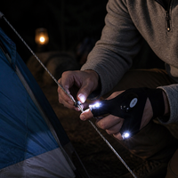 Gants LED à doigts pour éclairage mains libres – Outil d'éclairage unique pour la pêche en extérieur, la réparation automobile et le camping