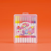 Art pour enfants Triangle barre Double tête stylo à eau marqueur facile lavable sécurité encre couleur marqueur peinture pour enfants stylo à colorier