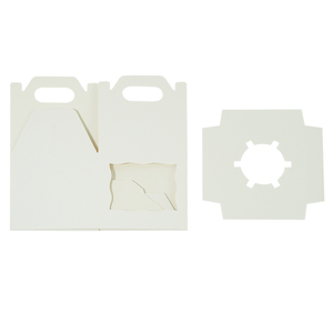 Bán Buôn Duy Nhất Cupcake Hộp Giấy Bao Bì Mini Bánh <span class=keywords><strong>Mooncake</strong></span> Quà Tặng Xách Tay Cá Nhân Hộp Với Cửa Sổ Rõ Ràng - Product Image 4