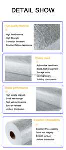 Tapis en <span class=keywords><strong>fibre</strong></span> <span class=keywords><strong>de</strong></span> <span class=keywords><strong>verre</strong></span> E-Glass CSM <span class=keywords><strong>de</strong></span> qualité supérieure 550 g/m² pour isolation thermique et perméabilité à l'air, service <span class=keywords><strong>de</strong></span> découpe pour panneaux muraux <span class=keywords><strong>de</strong></span> chambre froide - Product Image 4