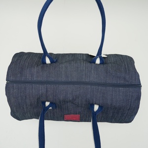 Bolsa de Lona Vaquera Nueva 2026, Bolsa de Mano Cilíndrica de Gran Capacidad, Bolso de Viaje Informal con Asa Colorida para Mujer, para Viajes de Fin de Semana y Gimnasio - Product Image 4