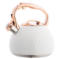 Bouilloire sifflante en acier inoxydable de haute qualité en gros, 3L 2.7QT, bouilloire à thé pour cuisinière, bouilloire à thé sifflante pour la cuisine à domicile