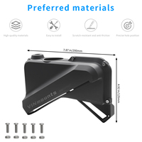 Housse de protection pour transducteur en nylon noir VINmounts, bouclier anti-collision, durable, imperméable, accessoires de pêche