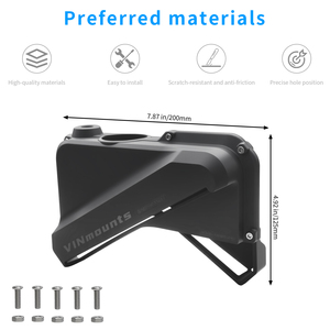 Housse de protection pour transducteur en nylon noir VINmounts, bouclier anti-collision, durable, imperméable, accessoires de pêche - Product Image 2