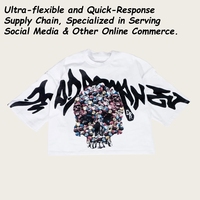 T-shirt personnalisé à coupe carrée, t-shirt en coton, imprimé graphique DTG, streetwear unique, poids lourd, t-shirt personnalisé pour homme