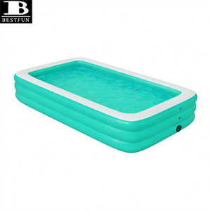 <span class=keywords><strong>Piscina</strong></span> Autoinflable <span class=keywords><strong>de</strong></span> PVC Reforzado con Bomba Eléctrica Inalámbrica Integrada, Bañera Familiar Inflable para Niños y Adultos, para Fiestas al Aire Libre - Product Image 4