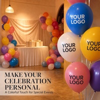 Ballons en latex personnalisés ronds de 12 pouces, imprimés avec un logo ou un numéro, pour un joyeux anniversaire, avec un numéro imprimé