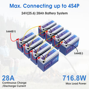 Batería recargable de 12,8 V 7ah 12ah 20ah 30ah 50ah LiFePO4 con BMS inteligente para motor de barco de arrastre UPS - Product Image 5