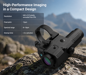 กล้องมองภาพความร้อนแบบคลิปออน 640x512 สำหรับการล่าสัตว์และการใช้งานกลางแจ้ง - Product Image 5