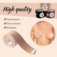 Xinqi Cinta Adhesiva Reutilizable para Soporte y Levantamiento de Senos, con Pegamento Biodegradable, Impermeable, Estilo Sexy, Desechable, Transpirable, Efecto Push-Up, ¡Gran Venta!