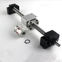 Vis à billes SFU1204, diamètre 12 mm, pas de 4 mm, axe de vis à billes roulé avec écrou, adapté aux petits appareils comme les graveurs CNC
