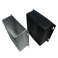 Carcasa electrónica para amplificador de Metal, carcasa de aluminio de extrusión eléctrica de montaje en pared dividida personalizada para dispositivo electrónico