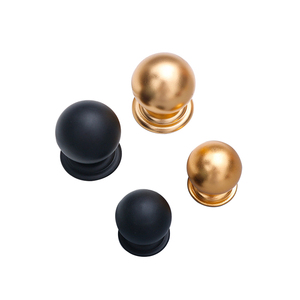 Minimalist <strong>Black</strong> Gold Aluminum Furniture Handle <strong>Knobs</strong> for Kitchen Cabinet Drawer Dresser Bedroom Bathroom Wardrobe Villa <strong>Doors</strong> - Product Image 4