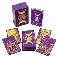Колода карт Таро King Cards: экологичные, прочные, с закругленными/волнистыми/скошенными/квадратными/угловатыми краями, в коробке, с индивидуальным дизайном и логотипом