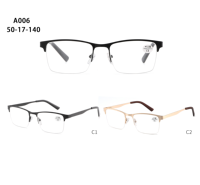 Lunettes de lecture YANA anti-rayures, demi-cerclées, en métal, style professionnel unisexe, avec étui à lunettes, logo personnalisé, OEM ODM, modèle A006