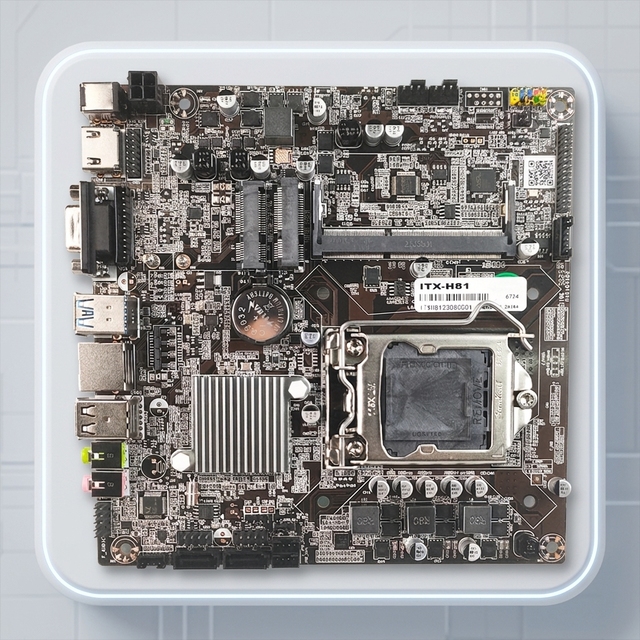 PCWINMAX Motherboard H81 LGA1150 Mini ITX DDR3 Dual-Channel Gaming Board for 4th Gen I3/I5/I7 Desktop PCs OEM ODM Wholesale