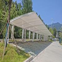 Structure de membrane tendue en PVC/PVDF imperméable pour l'extérieur, tente de carport, auvent pour voiture, tentes de stationnement
