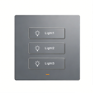 Luxury Premium 10A 3-way <strong>Touch</strong> Panel IP44 Waterproof Durable Zigbee Smart Life Smart Light Switch for Home Hotel Villa - Product Image 1
