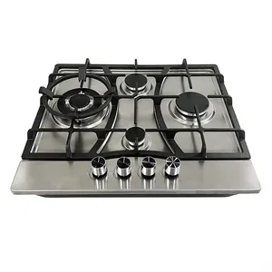 4 burner various specifications stainless steel gas cooker with cast iron grate pot holder