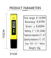 Testeur numérique combiné pH et TDS haute précision – Testeur de pH, TDS et EC – Outil de qualité de l'eau pour jardin