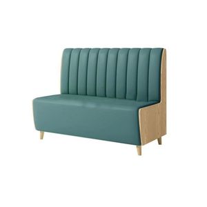 आधुनिक आउटडोर डाइनिंग फर्नीचर, टिकाऊ धातु कैफे फास्ट फूड बूथ बैठने लकड़ी के सोफे भोजन टेबल थोक - Product Image 6