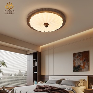 Plafonnier LED rond moderne pour dropshipping Shopify, spectre complet, protection oculaire, commande vocale, chambre à coucher, bureau, chambre d'enfant, style Mid-Century Woo - Product Image 3