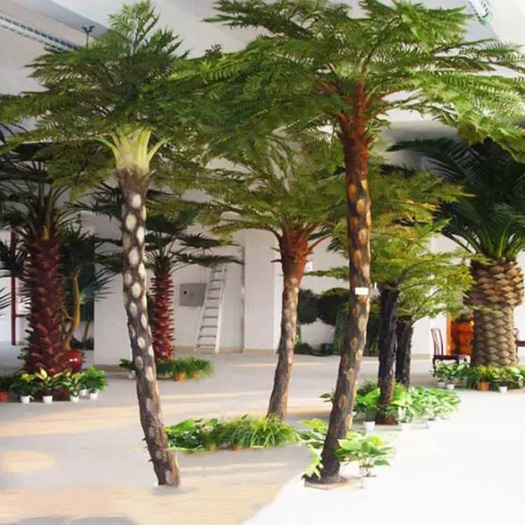 Decoração de plantas de dinossauro artificial, decoração de interiores, escritório de plástico, customizável, feita à mão, ecológica, amarelo + verde