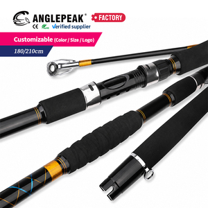 Canne à pêche en eau salée pour la pêche en haute mer, 1,8 m 2,1 m, en fibre de carbone extra rigide, action rapide, robuste, pour la pêche en bateau, canne de jigging pour <span class=keywords><strong>thon</strong></span> - Product Image 2