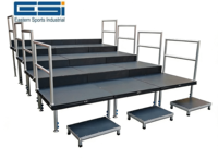 ESI Nouveau Design 2026, estrades de chœur, estrades assises, estrades de chœur mobiles en aluminium, estrades de chœur pliantes, scène de chœur